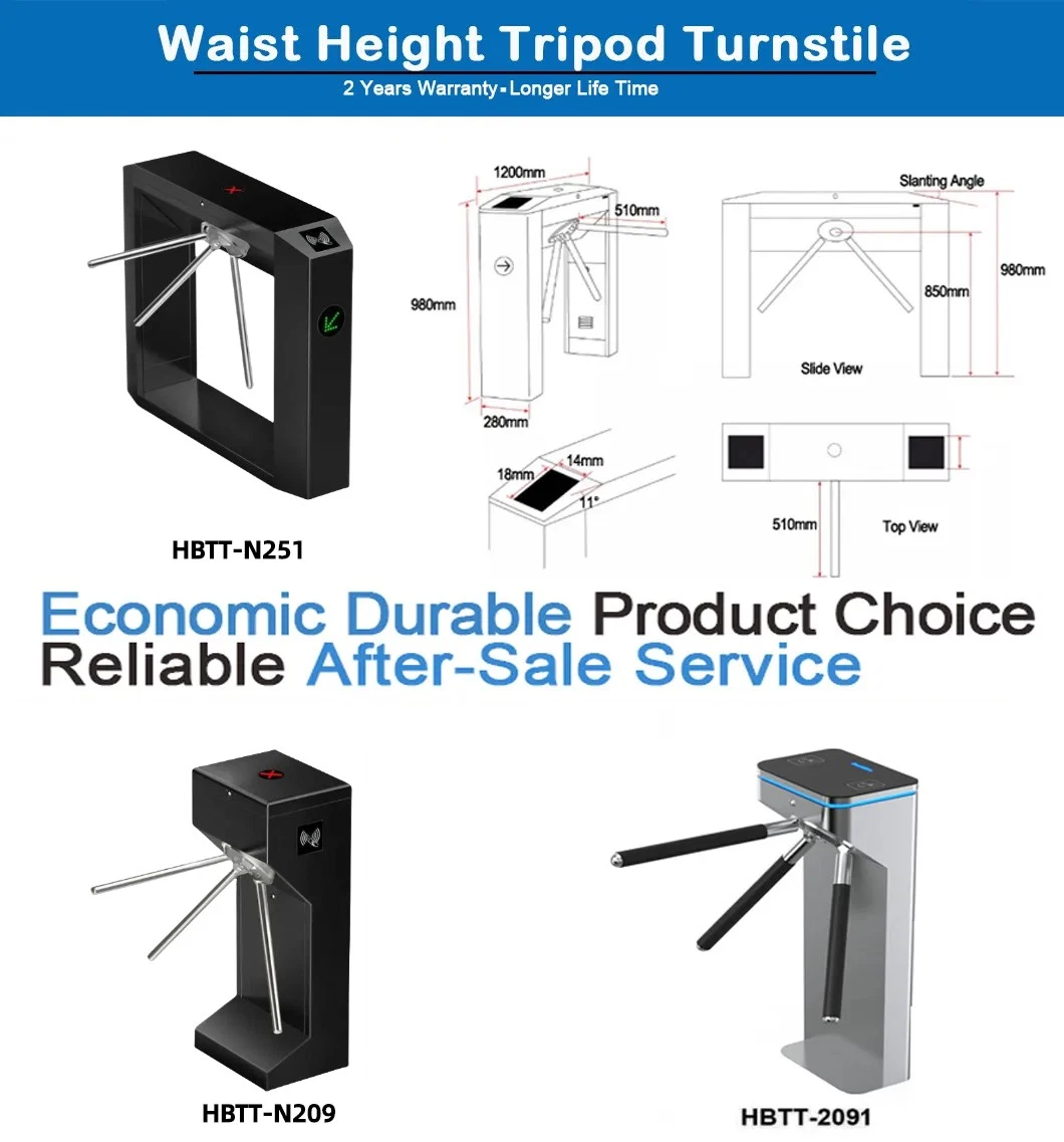 Good Performance Tripod Turnstile Fingerprint Biometric Attendance Terminal