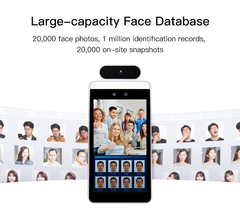 Face Recognition Terminal with Infrared Sensor, Door Turnstile Gate Access Control system with Face Recognition Camera and IC Card Reader