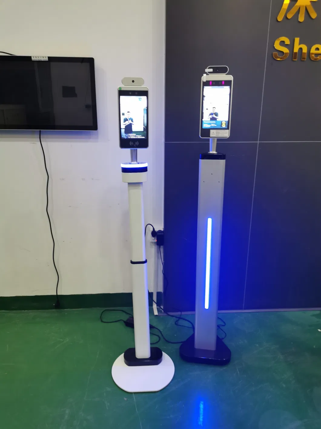 8inch Access Control System for Public Location with Face Recognize Camera and Temperature Testing RFID Card Reader for Re-Open