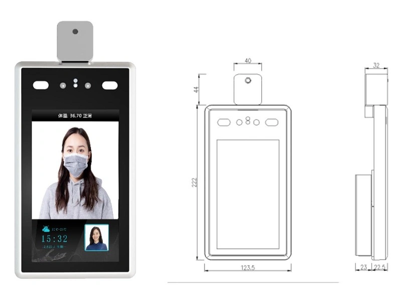 Face Recognition Temperature Indicator Multimeters Access Control Camera