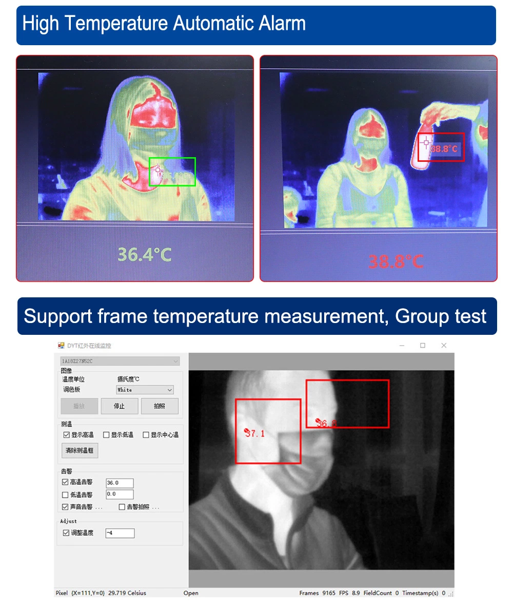 Non Contact Auto Body Fever Temperature Detector Thermal Scanner Price