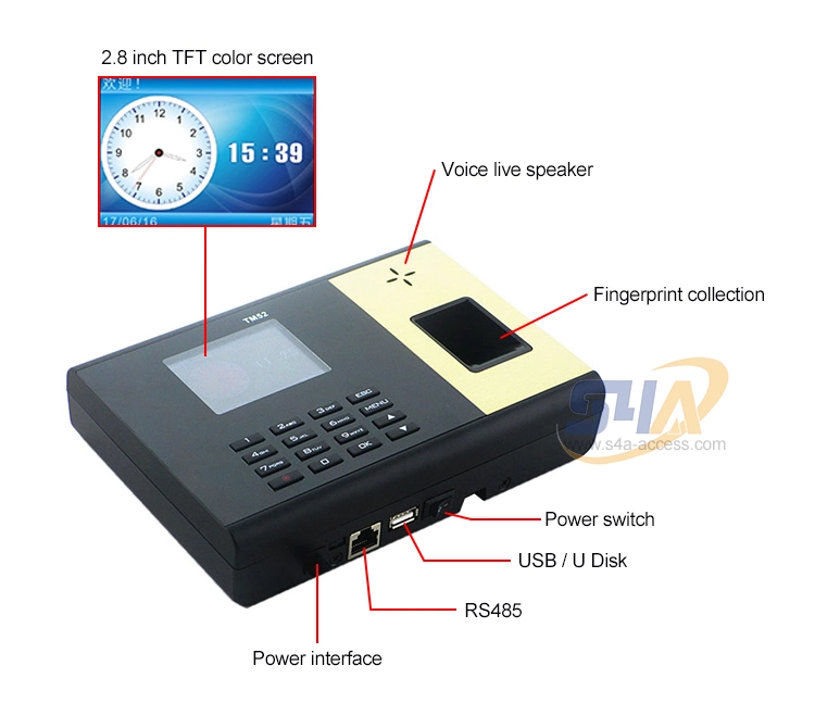 Intelligent Fingerprint Network Attendance Machine Use Employee Biometric Time Attendance Machine