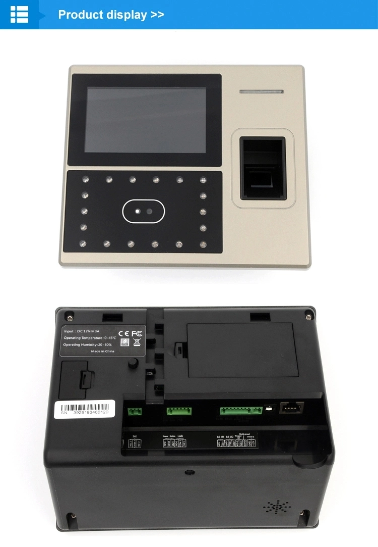 Uface800 Facial/Fingerprint Biometric Recognition Time Attendance and Access Controller