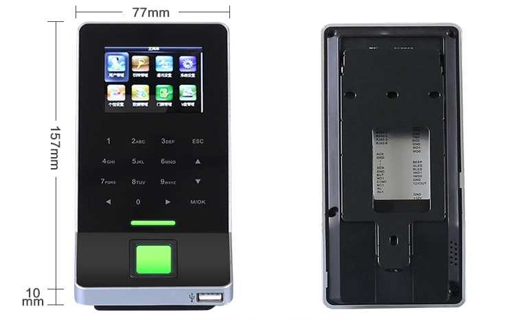 Network Interface by TCP/IP or RS485 WiFi Biometric Fingerprint Reader Time Attendance Access Control Terminal