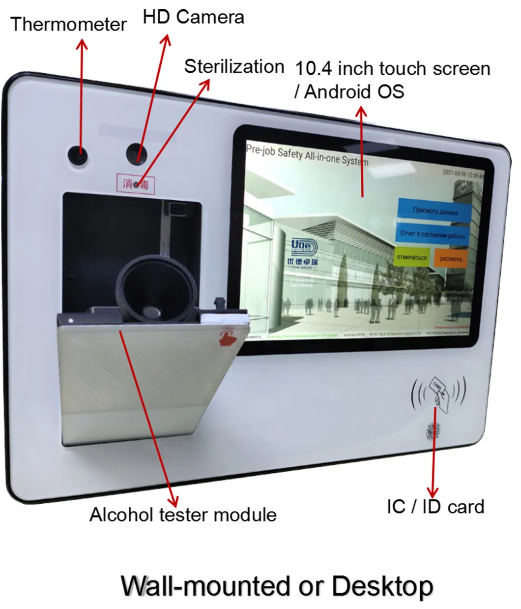 Smart Internet-Based Attendance Machine Built-in Alcohol Tester for Factory Pre-Job Safety Monitoring System