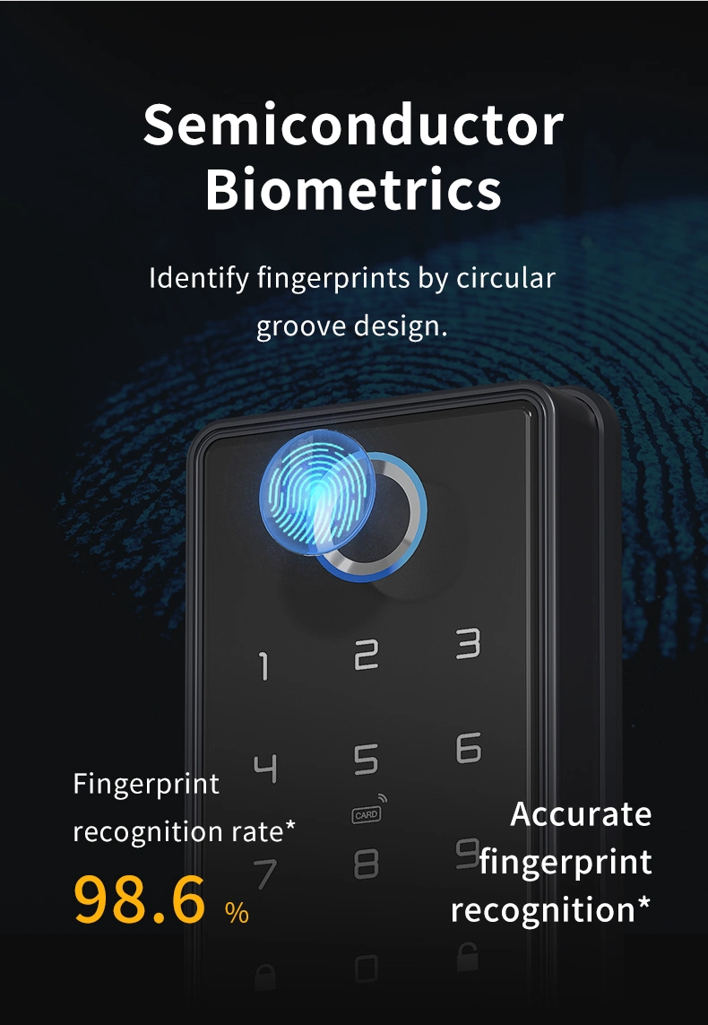 Ttlock APP Remote Control Biometric Fingerprint Password Smart Door Lock