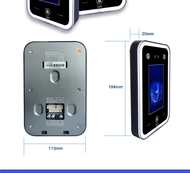 Biometric Dynamic Facial System Time Attendance Recording Terminal