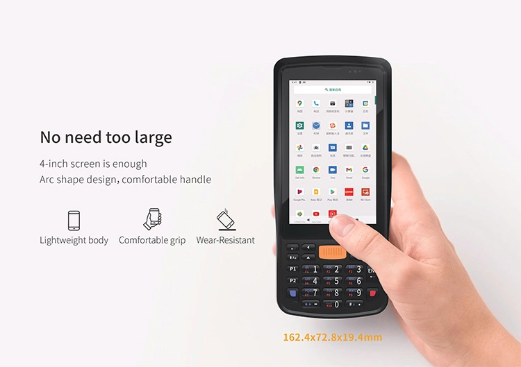 4 to 6 Inch Android or Win10 PDA Handheld Terminal Mobile Computer with Fingerprint Scanner UHF RFID NFC PDA