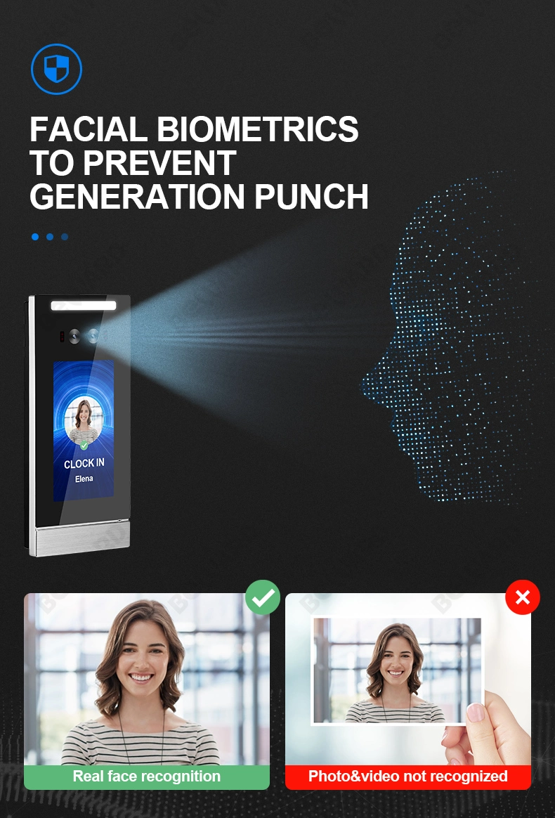 Face Recognition Attendance Machine WiFi Door Access Control System Facial Recognition Timekeeper