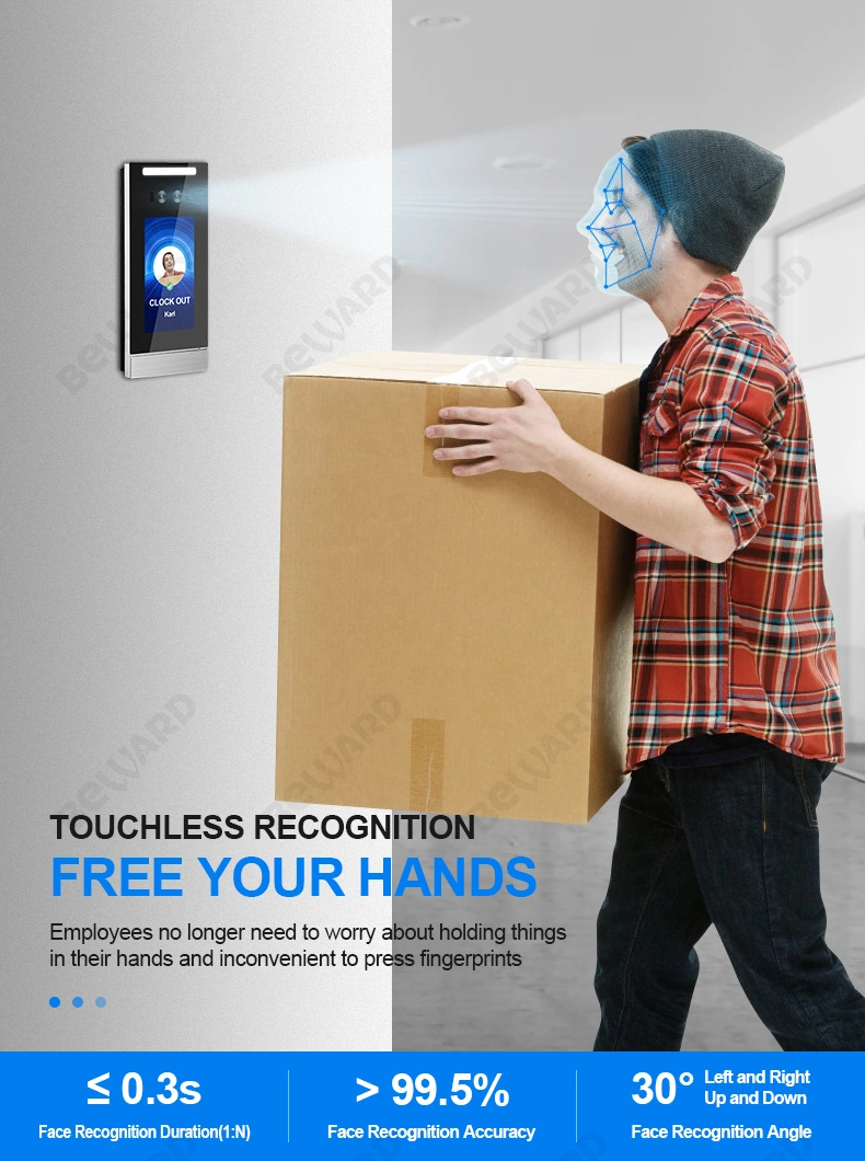 Reconocimiento Facial Recognition Door Access Control 5 Inch