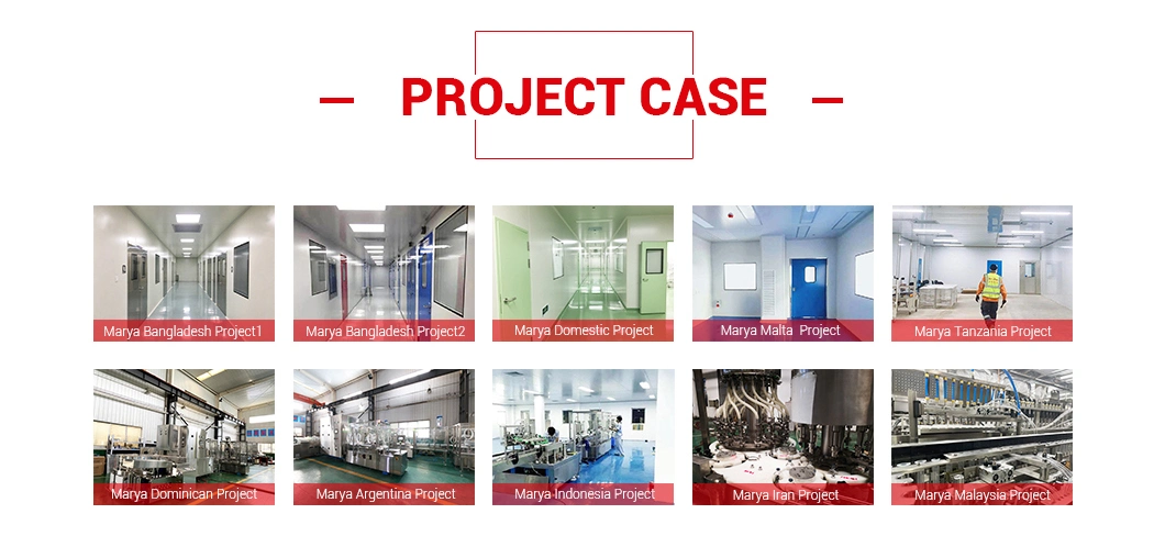 Marya Pharmaceutical Metal Sliding Door Cleanroom Door for High Cleanliness Cleanroom