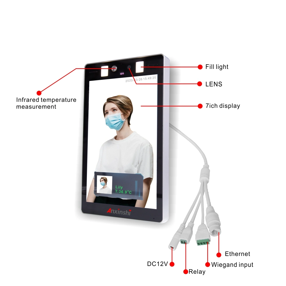 Human Body Temperature Measurement &amp; Face Recognition Access Control IP Camera