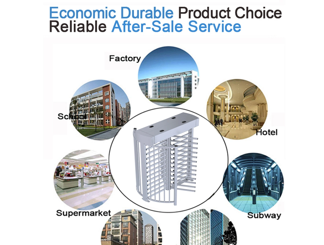 Outdoor Automatic Full Height Turnstile with Biometric Identification / Time Work Attendance
