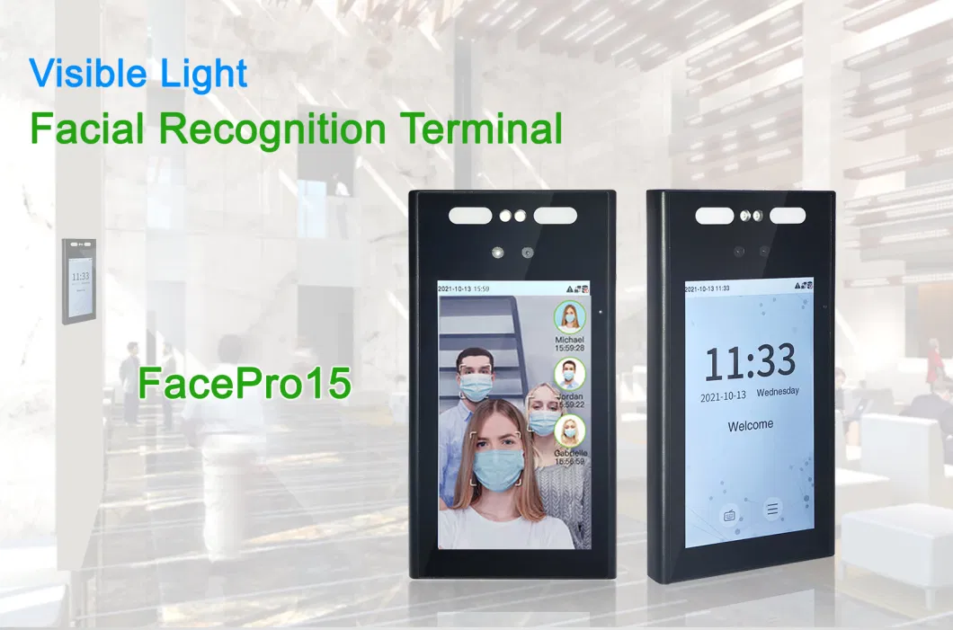 IP65 Waterproof Biometric Facial Recognition Time Attendance Device