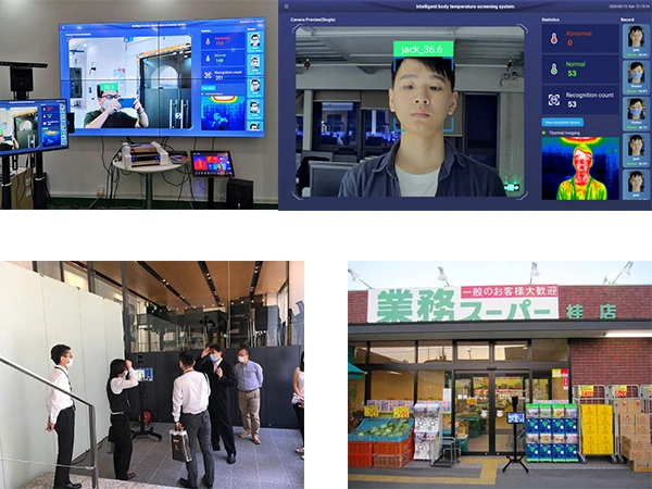 Thermal Camera Temperature Detection Camera Face Recognition Temperature Detection System Facial Recognition System