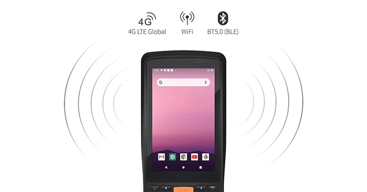 4 to 6 Inch Android or Win10 PDA Handheld Terminal Mobile Computer with Fingerprint Scanner UHF RFID NFC PDA