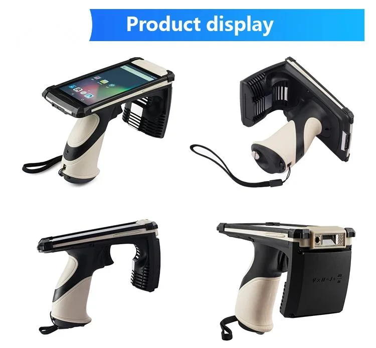 Touch Screen Mobile UHF RFID Passive Tag Reader with Barcode / Qr Scanner/4G/Camera Optional Function