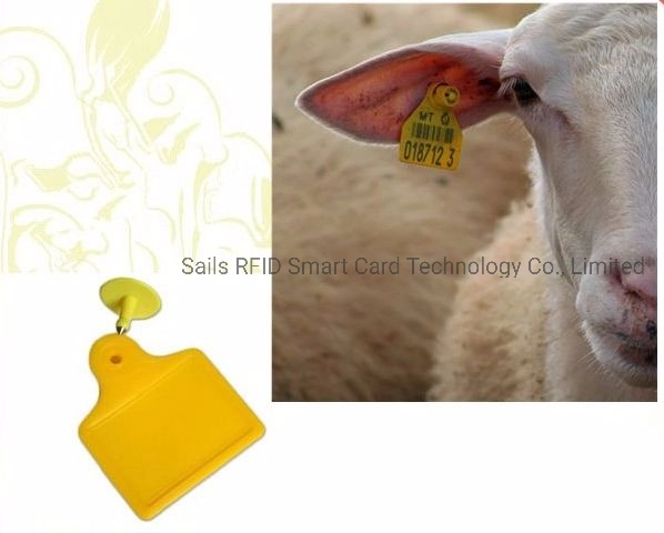 Long Range Reading EPC Gen 2 UHF RFID Ear Tag for Livestock Smart Management