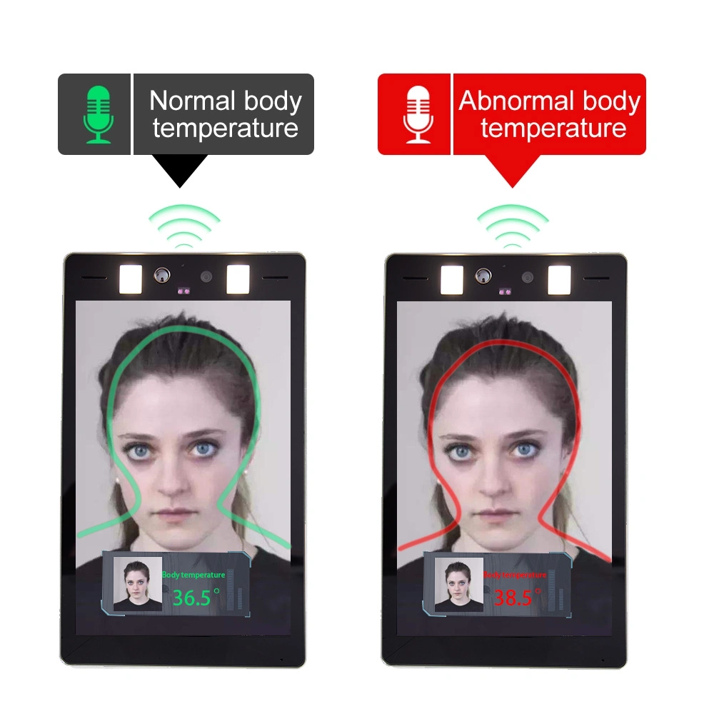 Human Body Temperature Measurement &amp; Face Recognition Access Control IP Camera