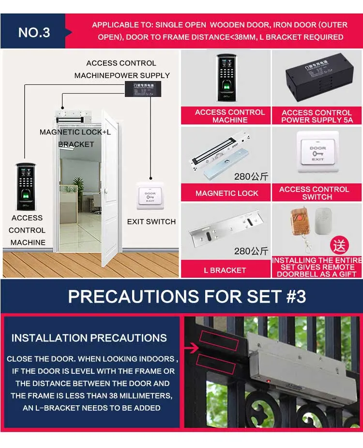 Reliable Fp06 F7plus Attendance Access Control Machine of LCD Display Numeric Keyboardintegrated 80 Character