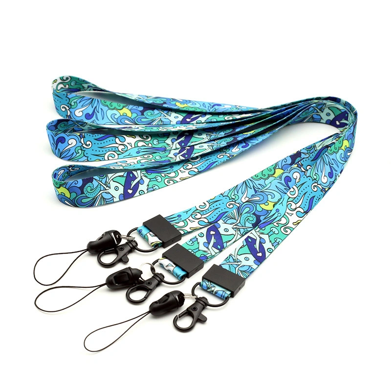 Polyester Heat Transfer Identification Card Lanyard Guochao Style Mobile Phone Rope Fashion Simple Gift Rope Large Quantity From The Best