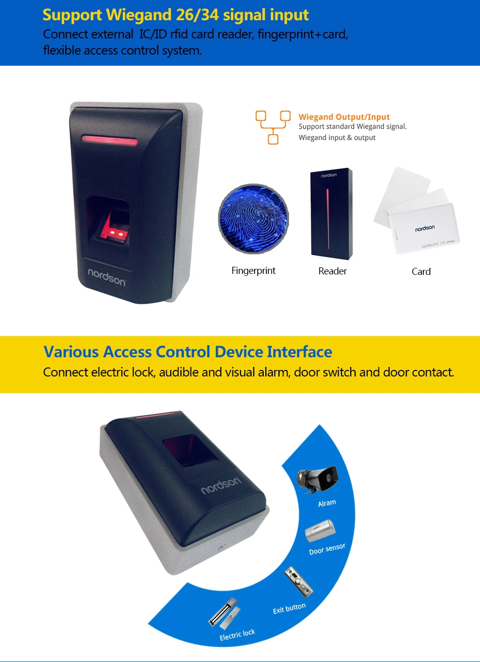 Multiple Device Interfaces Time Attendance Biometric Fingerprint Access Control Terminal