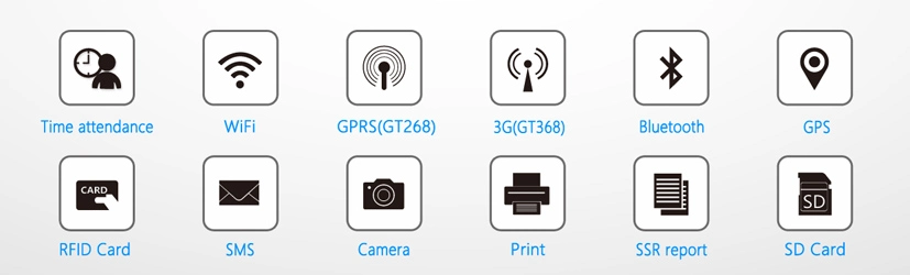 Android System Fingerprint Time Attendance Device with SMS Function