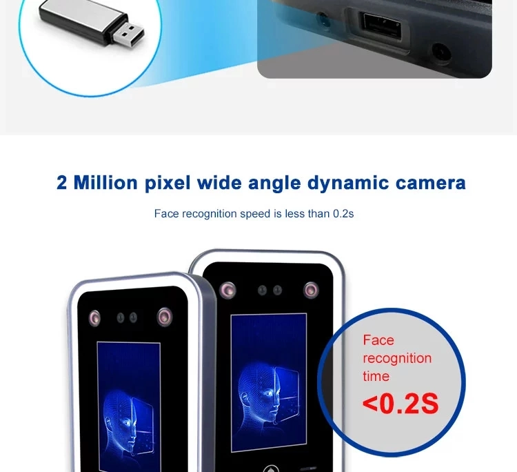 Biometric Dynamic Facial System Time Attendance Recording Terminal