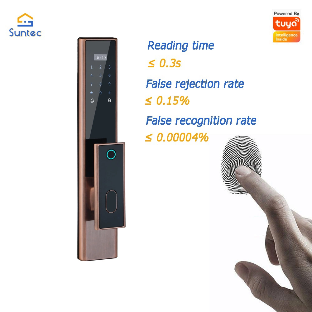 Smart Door Lock Remote Control Electrical Lock WiFi Tuya Digital Password Fingerprint NFC Card