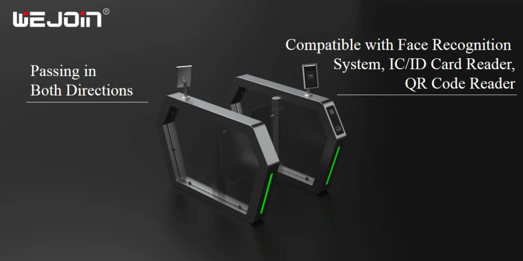 Competitive Price Face Recognize Access Control Security Entrance Checking Swing Barrier Gate