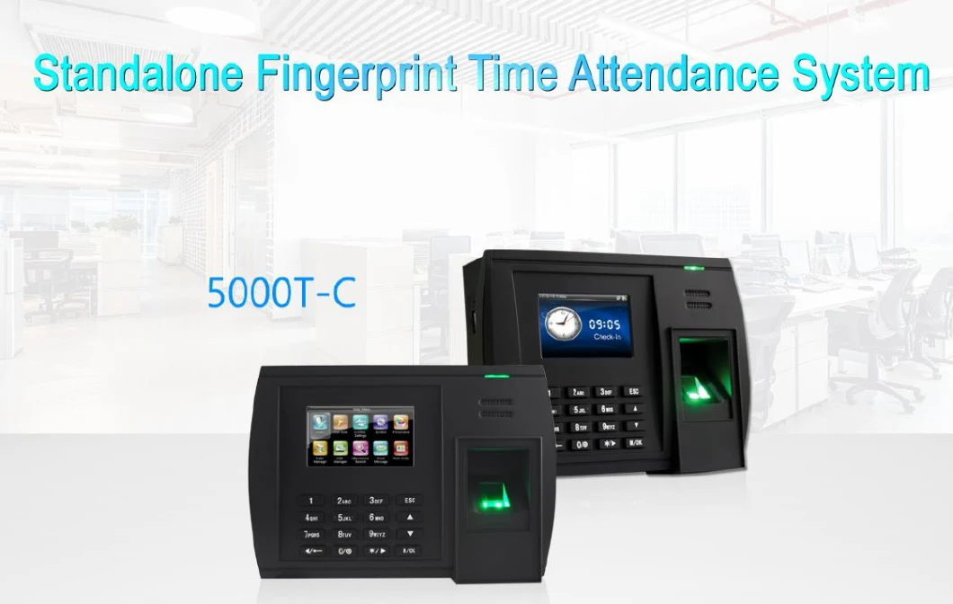 Standalone Fingerprint Time Attendance System and Recorder (5000T-C)