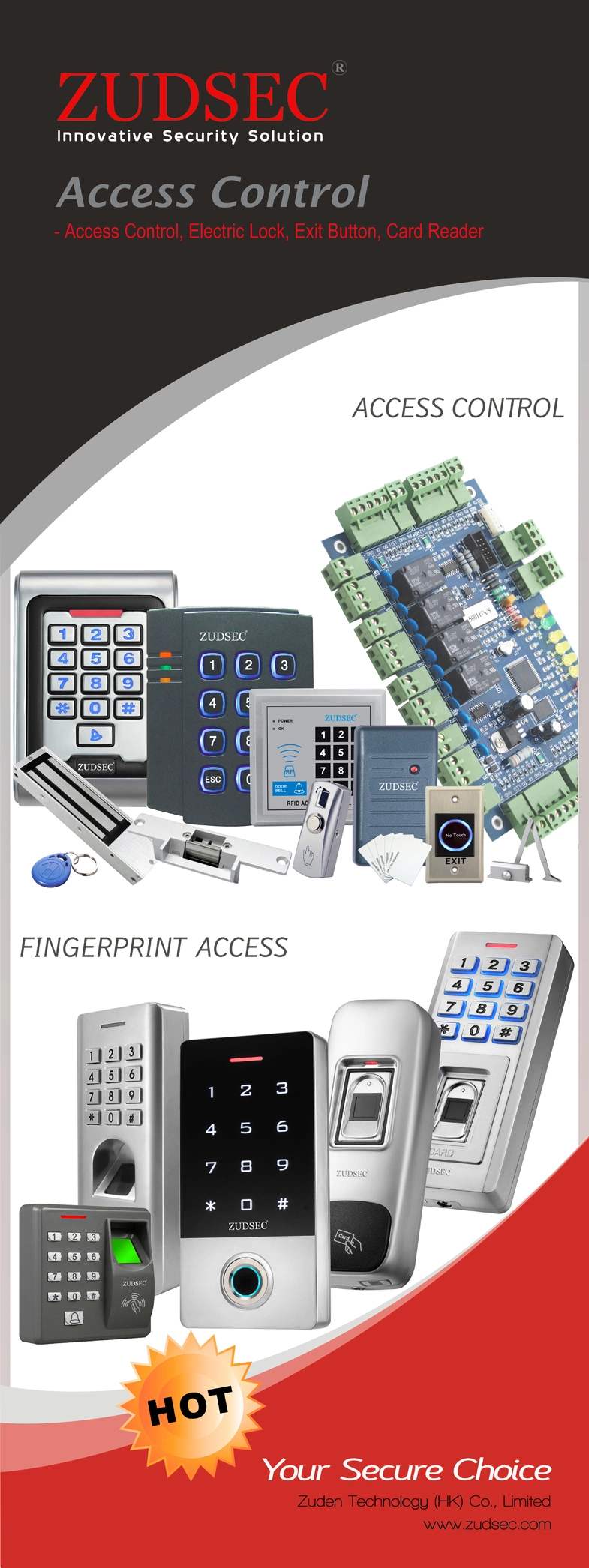 Factory Supply Outdoor Waterproof Facial Recognition Biometric Fingerprint Metal Standalone RFID Door Access Control