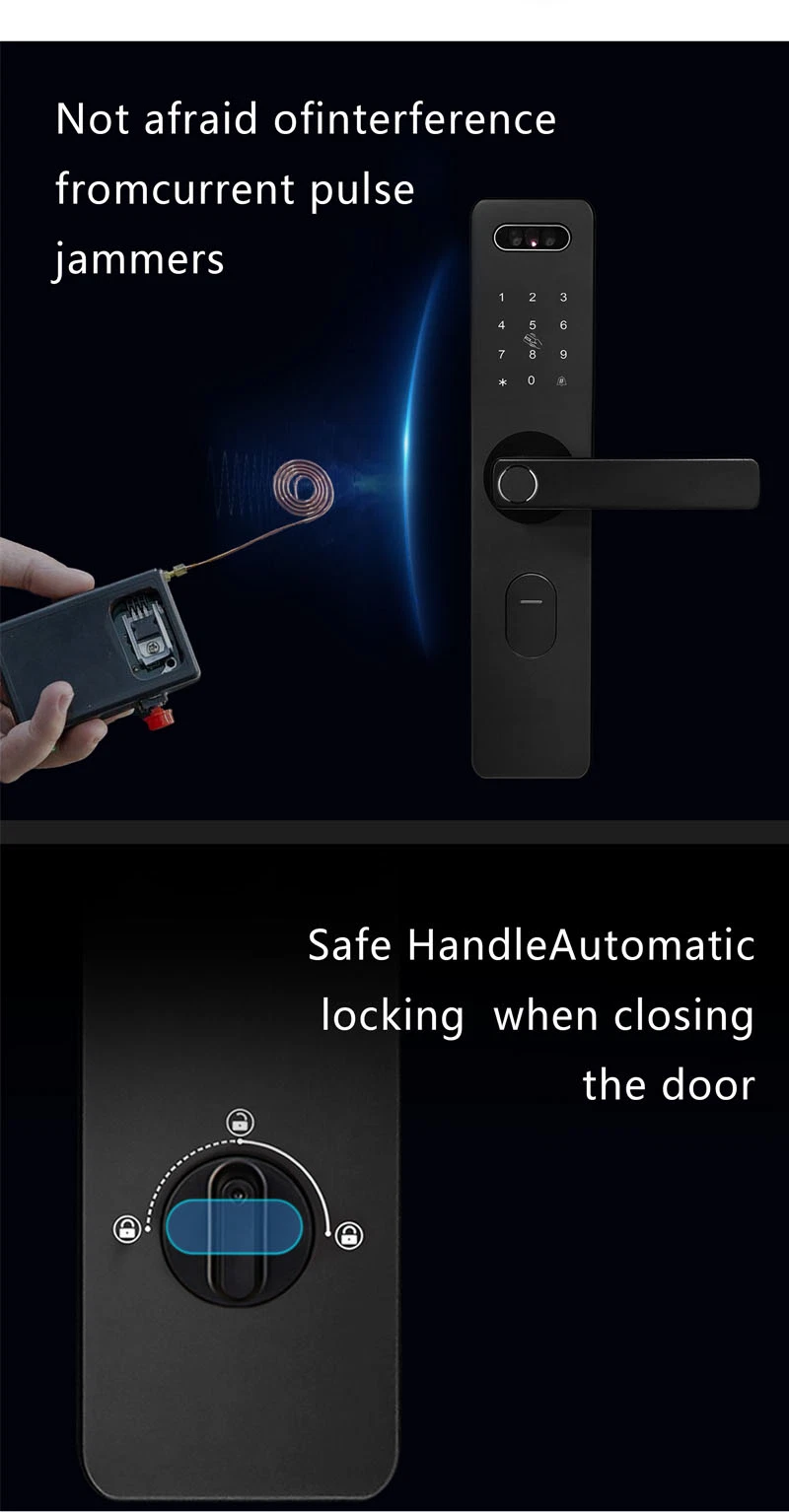 3D Face Recognition Fingerprint Open Smart Door Lock