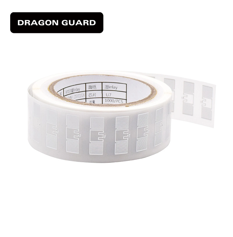 Dragon Guard Manufacture Wholesale Rid3010 860-960MHz Passive Long Reading Distance NXP U7/8 UHF RFID Label Tad Sticker