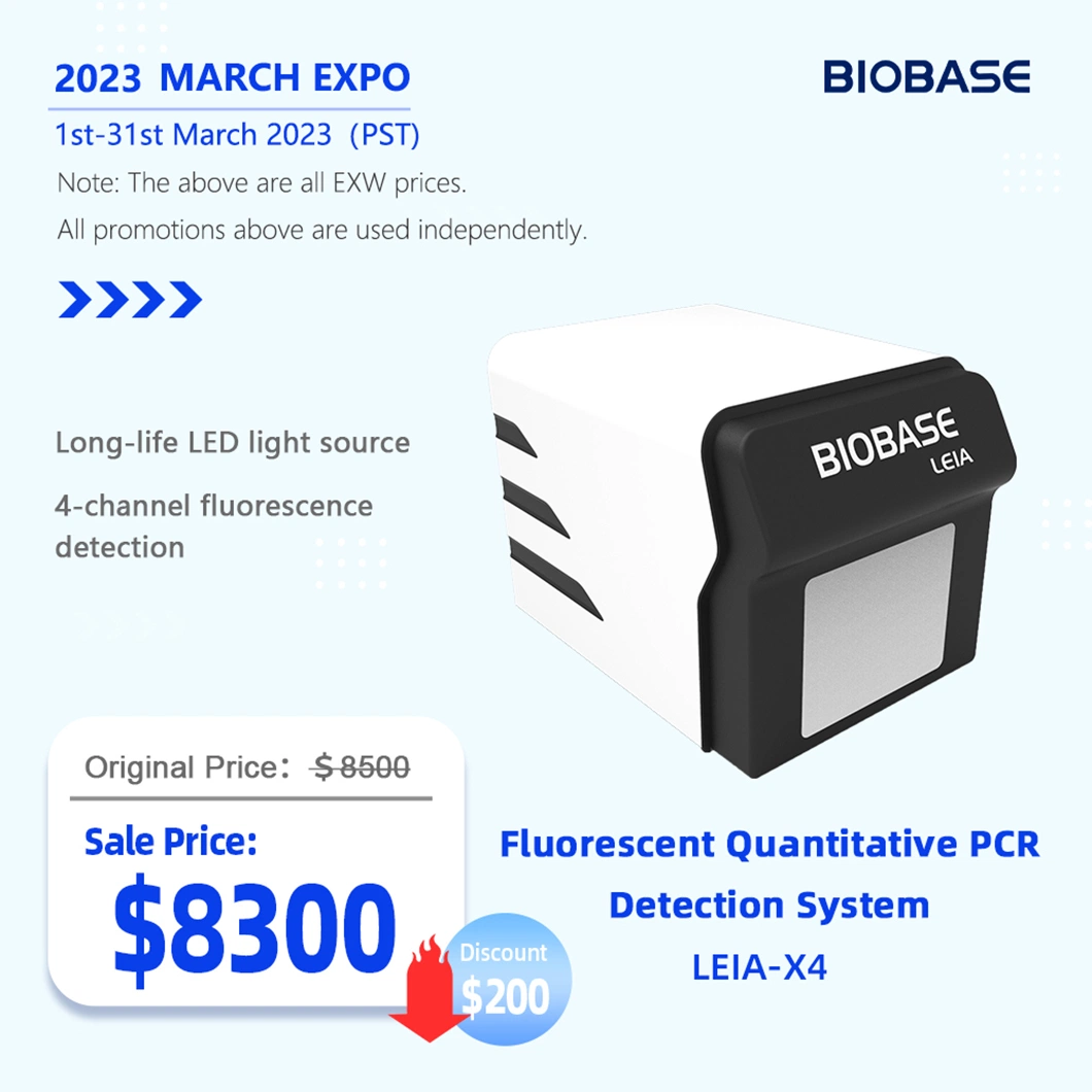 Biobase PCR Fluorescent Quantitative Detection System Real Time PCR Machine for Medical