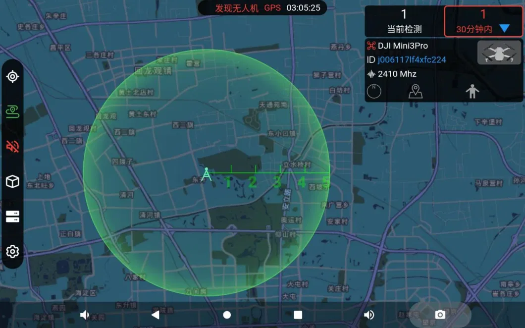 Suitcase Uav Detection &amp; Position Device 5km Range, Drone Identification, Precise Trajectory Tracking, Uas and Pilot Location