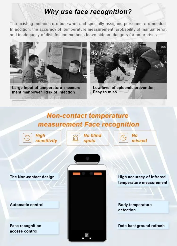 EU Health Green Pass Code Verification System Face Recognition Access Control Terminal Camera