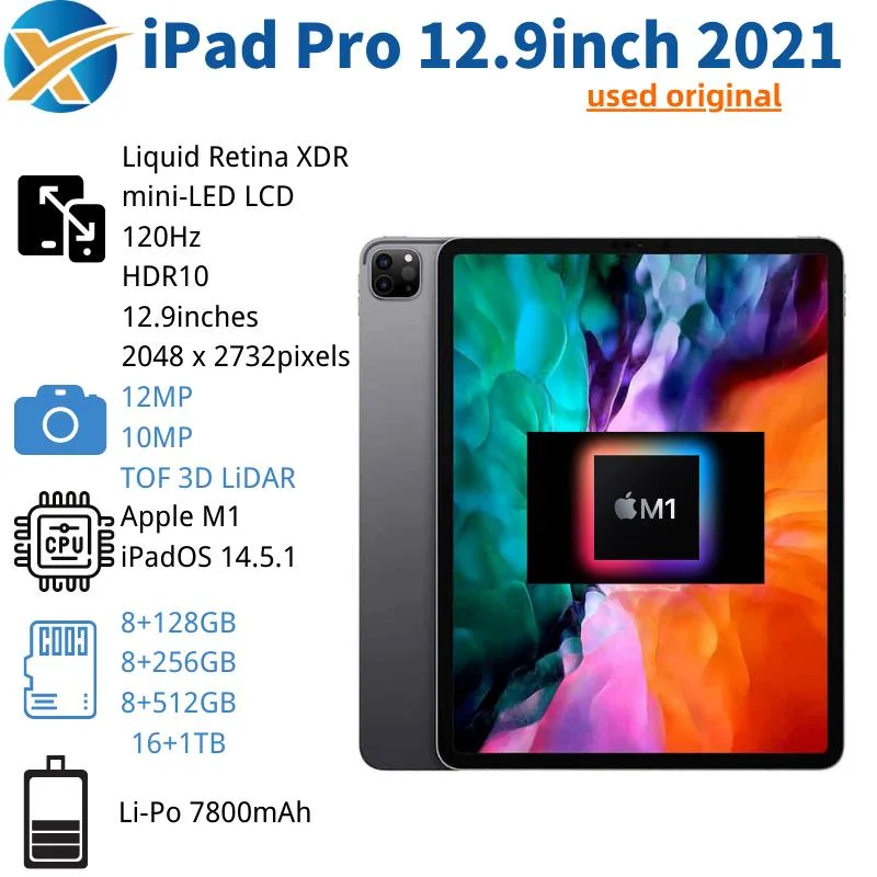 Wholesale Original Smart Tablet 12.9inch Touch Screen for Pad PRO 2021 Tablet PC