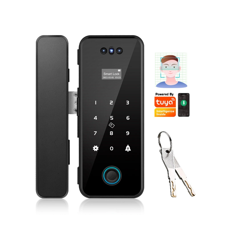 3D Facial Recognition Office Electronic Smart Fingerprint Lock for Sliding Door