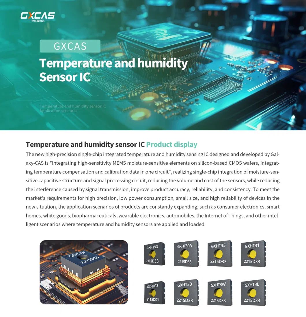 Temperature and Humidity Sensor Ichumidity Measurementtemperature Measurement