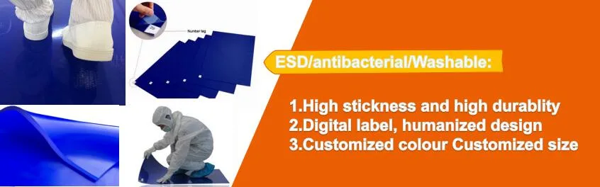 Ln-1550095 Multilayer 18&prime;&prime;*36&prime;&prime; 30 Layers Decontaminating Antibacterial Sticky Mat