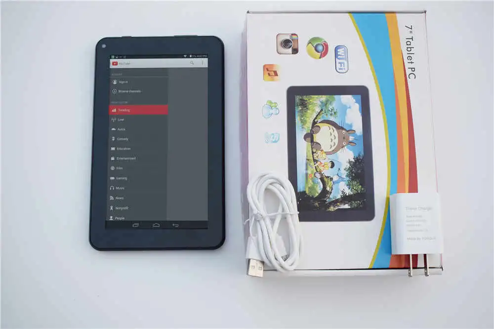 7 Inch Compact Tablet Android Device Great Price with Fingerprint Authentication Enrollment Facial Recognition NFC Card