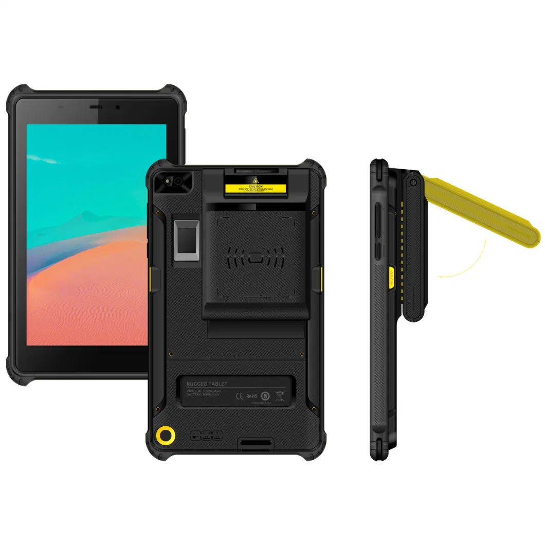 Encryption Fingerprint Biometric Tablet Industrial Tablet Touch PC IP67 Rugged 8 Inch Android Tablet