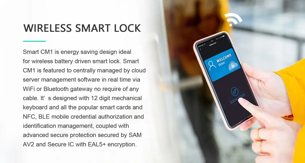 WiFi Smart Lock Battery Driven RFID &amp; BLE Reader with Memory for Local Data Storage