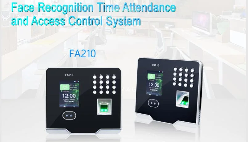 Face and Fingerprint Recognition Time Attendance System Device with TCP/IP Function