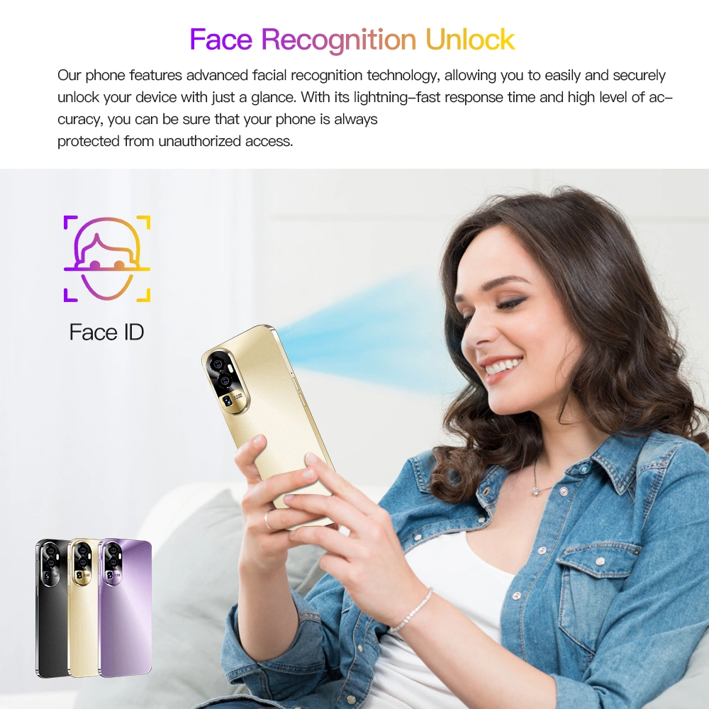 Customized Original Reno10 Face Recognition Phone Dual SIM Android Smart Phone