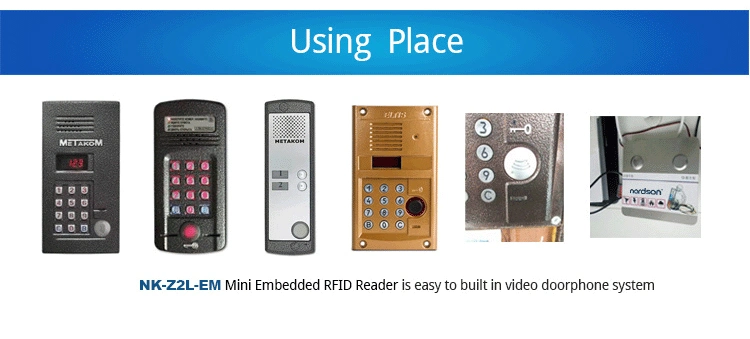 Em-ID Wiegand-26 and Idate Embedded Waterproof Mini Promixity Card RFID Reader