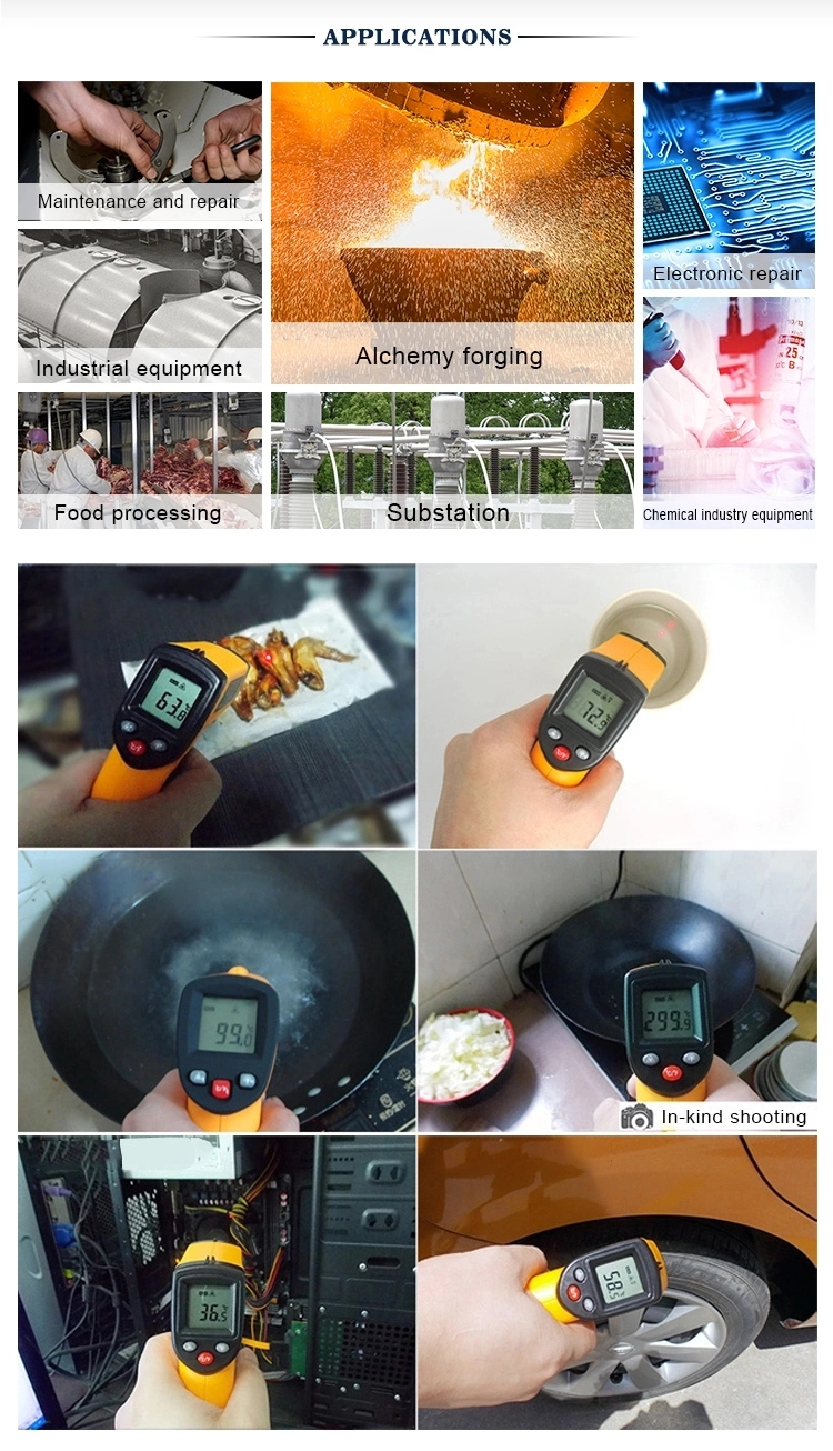 Hand-Held Infrared Thermometer Industrial Temperature Measuring Instrument-50&ordm; C~530&ordm; C GM531 with Self-Calibration Function