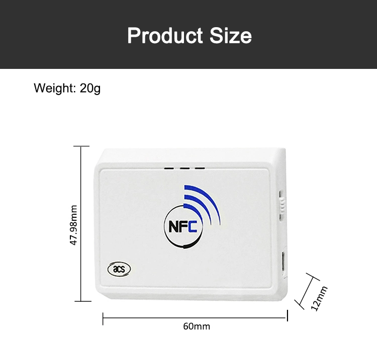 Bluetooth Contactless USB Mini Handheld 13.56MHz NFC RFID Smart Card Reader Writer (ACR1311U-N2)