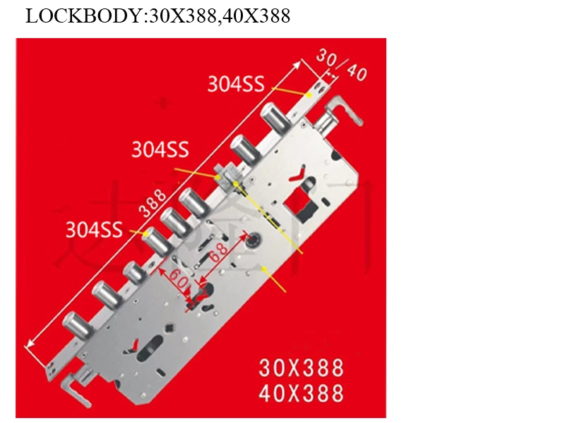 Villa Door Visible Fingerprint Password Smart Door Lock